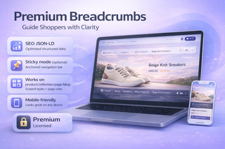 Premium Breadcrumbs  | Shopify OS 2.0 Section