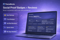 ThemeBlocks – Social Proof Badges + Reviews (CRO Section)