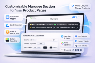 Marquee Highlights Strip – Shopify OS 2.0 Section
