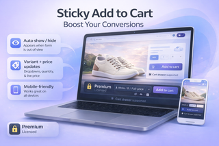 Sticky Add to Cart  – Shopify OS 2.0 Section